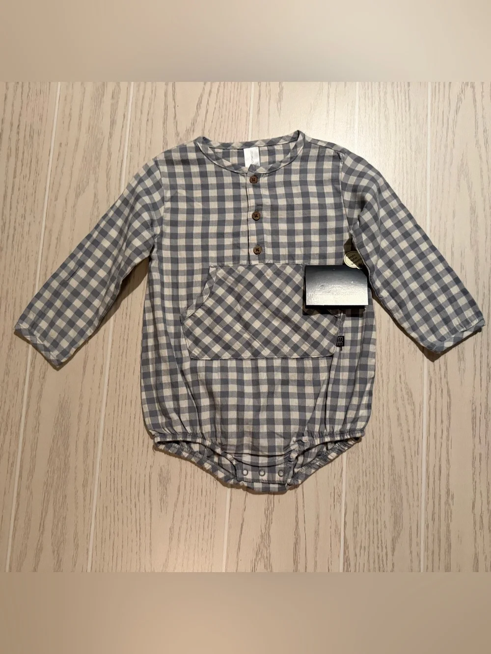 Modern Moments Gerber Baby Boy 18M Plaid Romper Bundle NWT‎